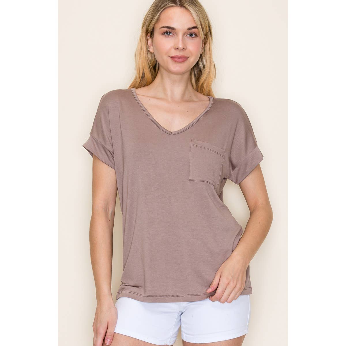 V-Neck Pocket Tee
