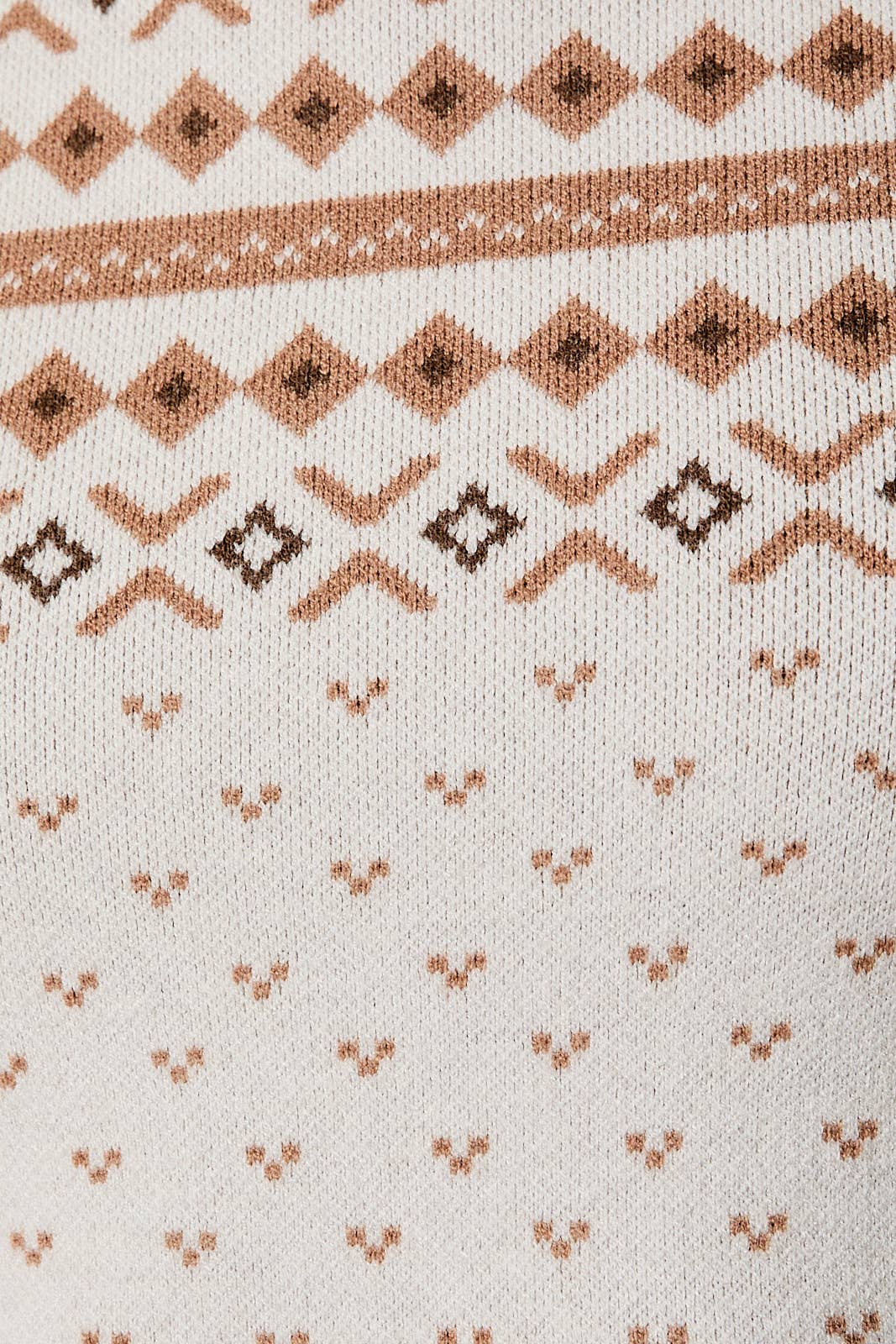 Cream Fitted Sweater