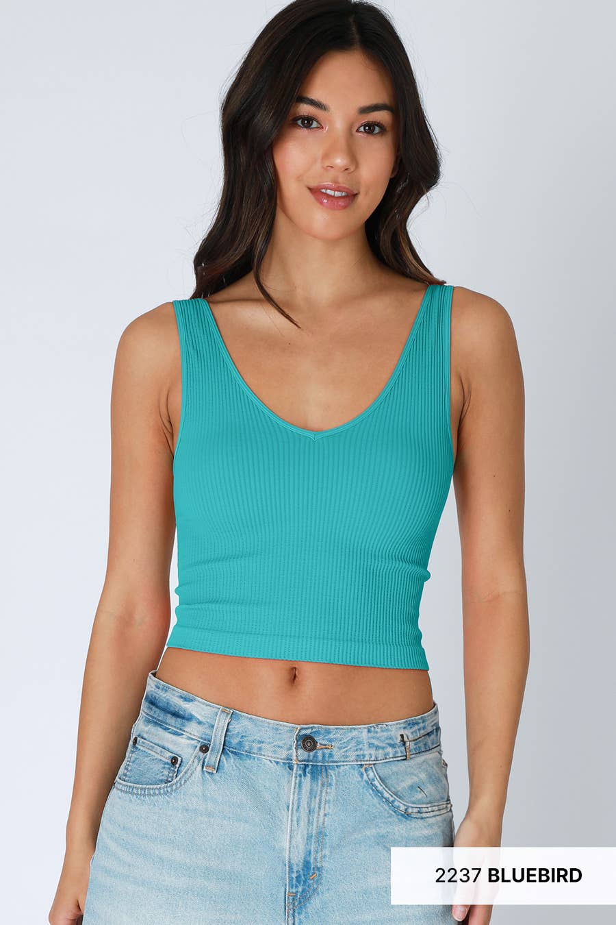 Reversible Ribbed Crop Top