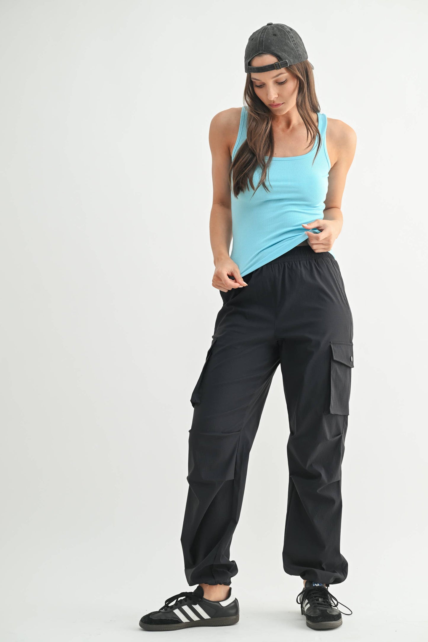 Mono B | Square Neck Ribbed Tank Top