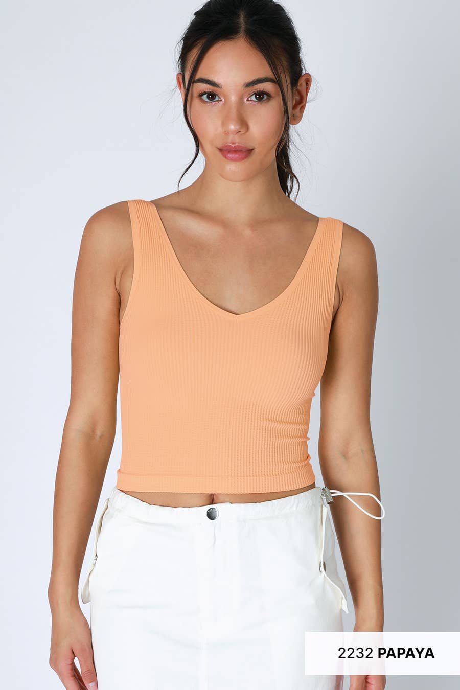 Reversible Ribbed Crop Top
