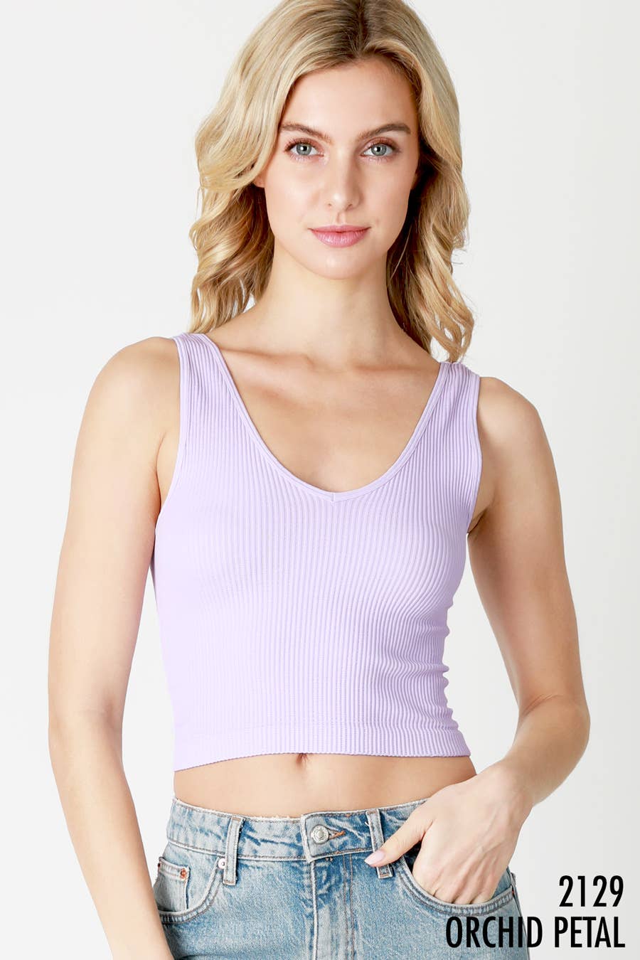 Reversible Ribbed Crop Top