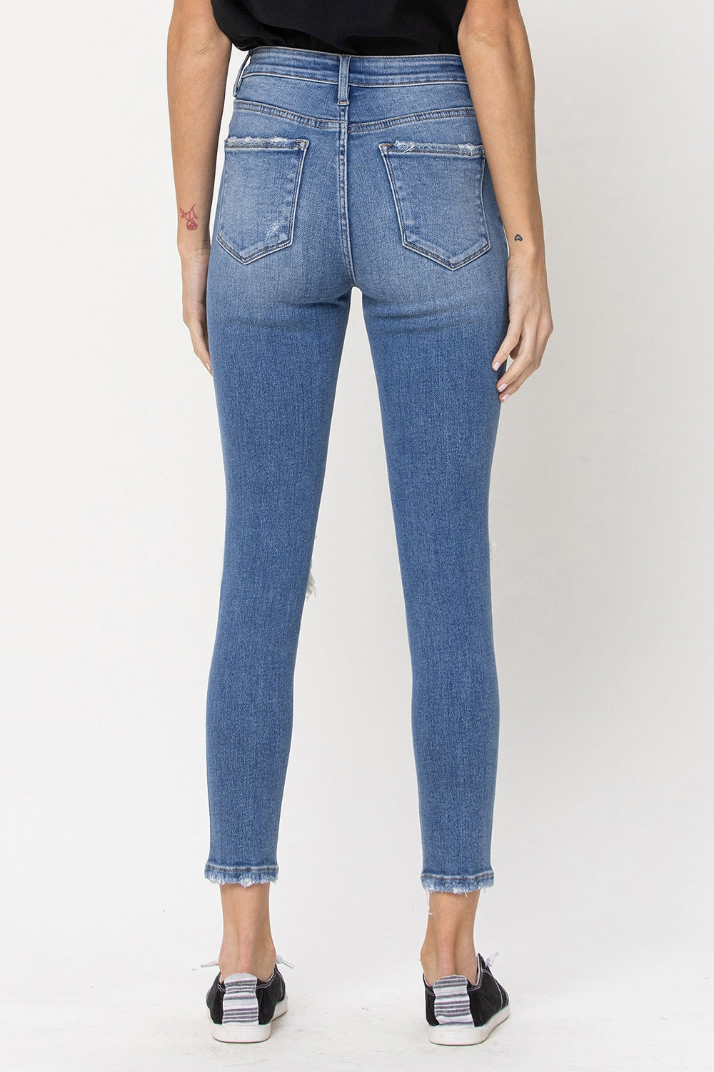 Vervet | High Rise Distressed Skinny Jeans