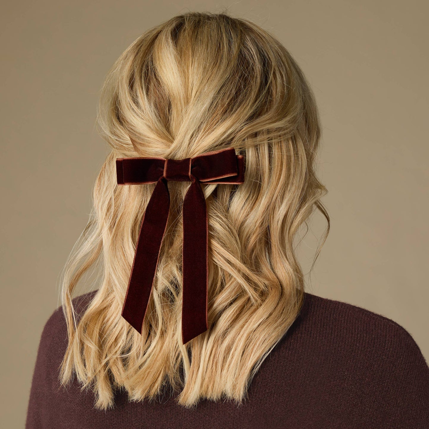 Velvet Bow Hair Clip