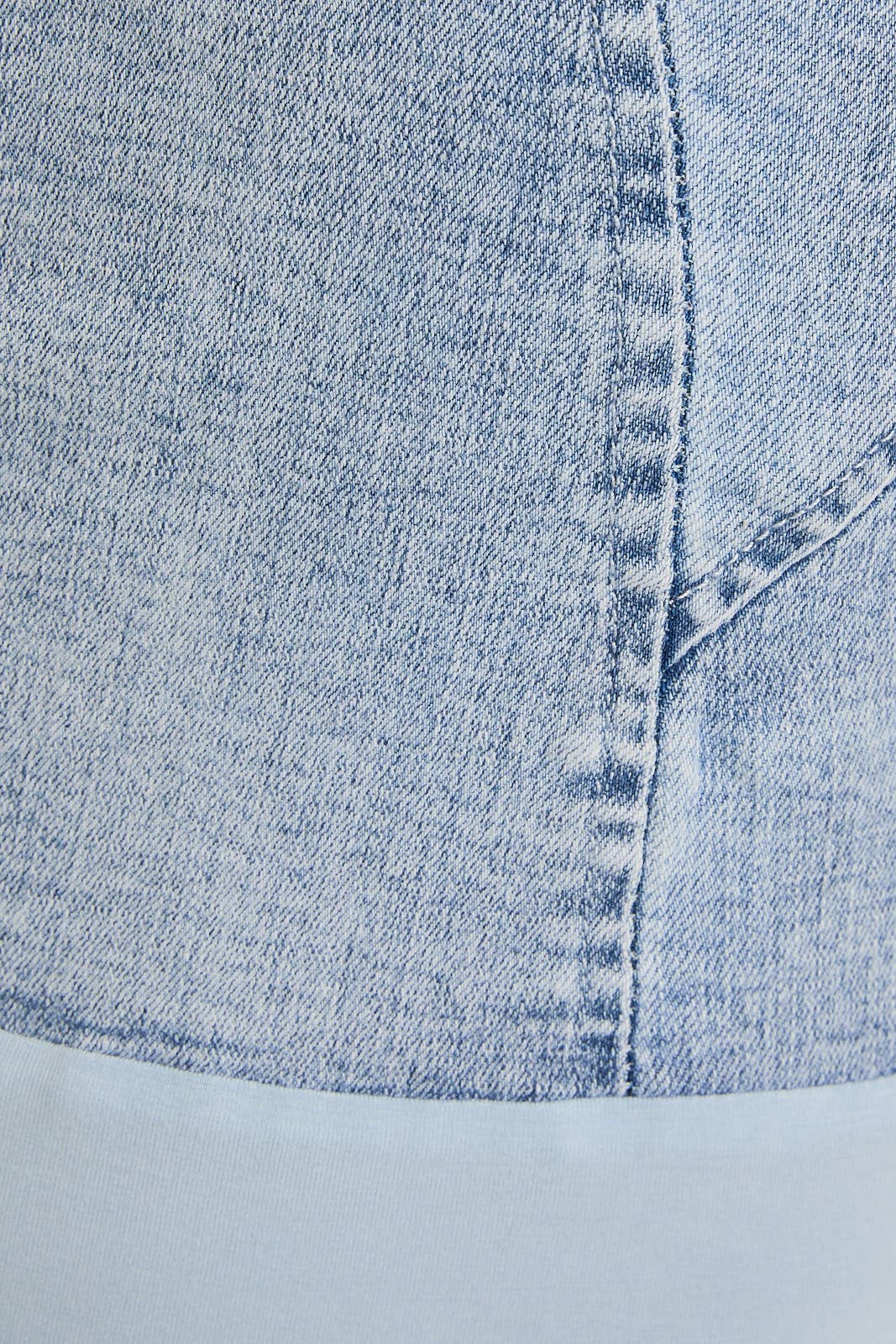 Denim Bustier Bodysuit