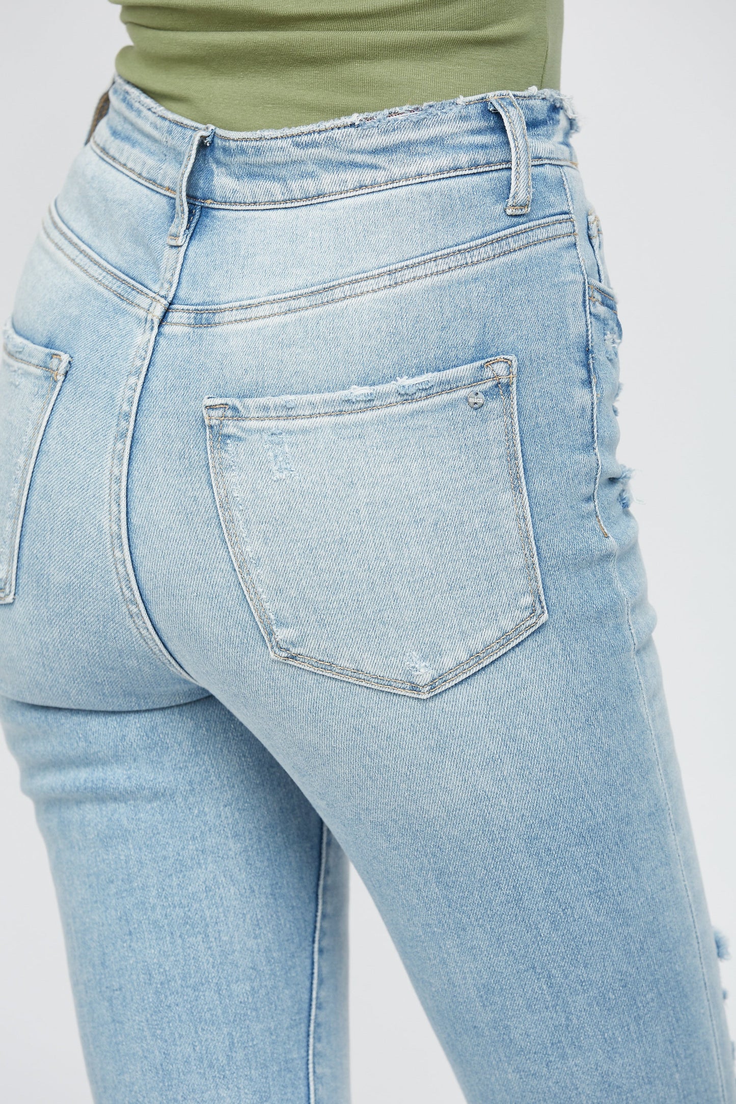 Mica | High Rise Crop Skinny Jeans