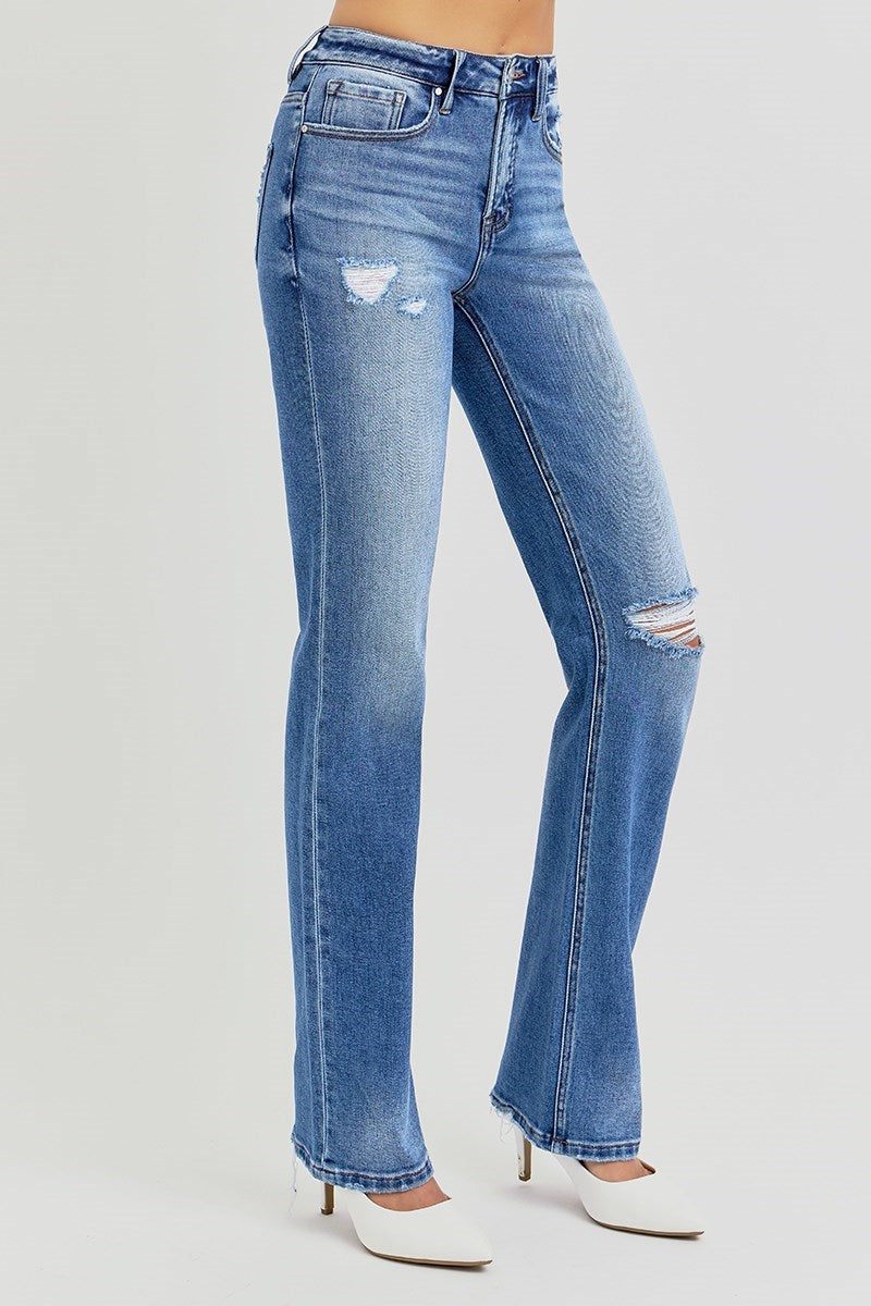 Risen | High Rise Ankle Straight Jeans
