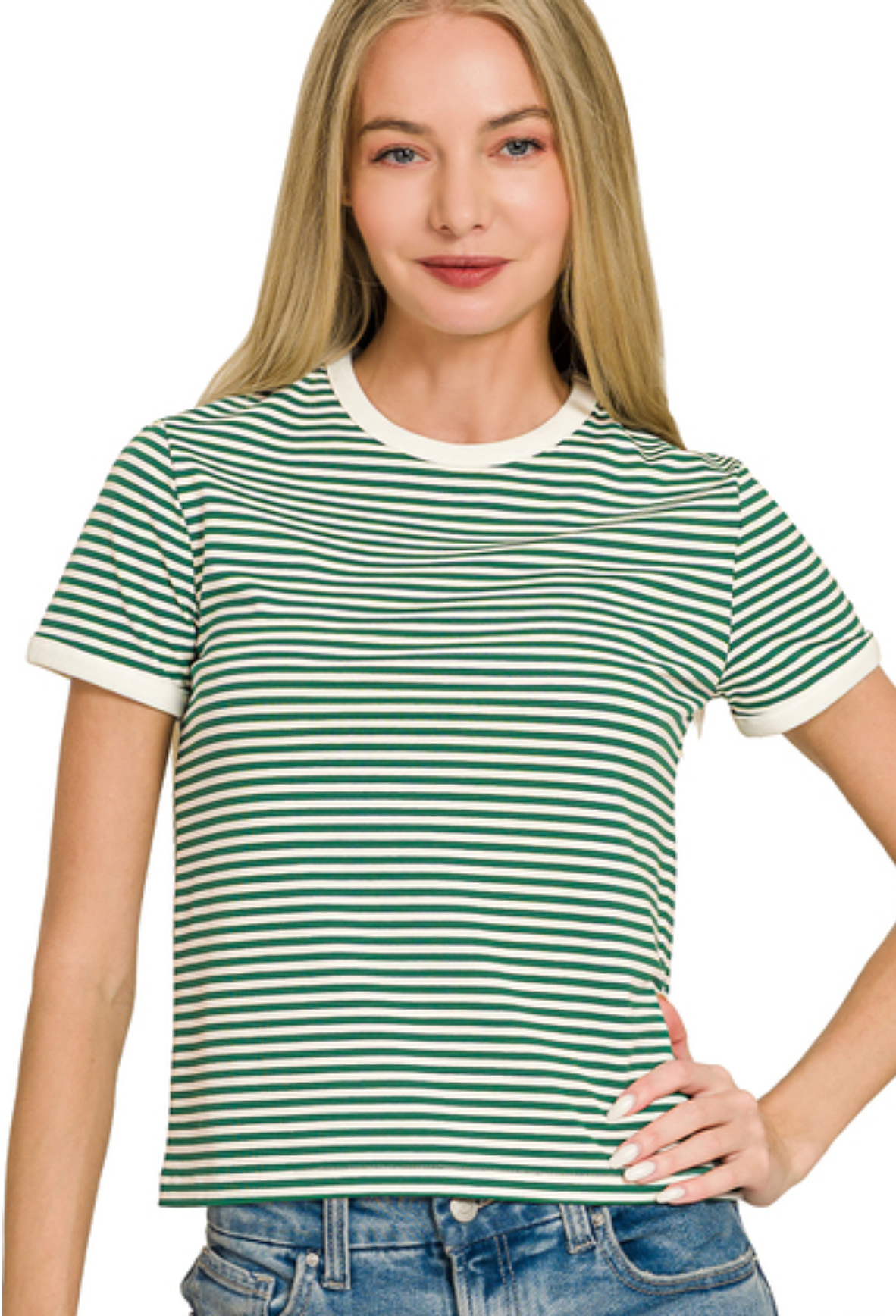 Fitted Striped Tee