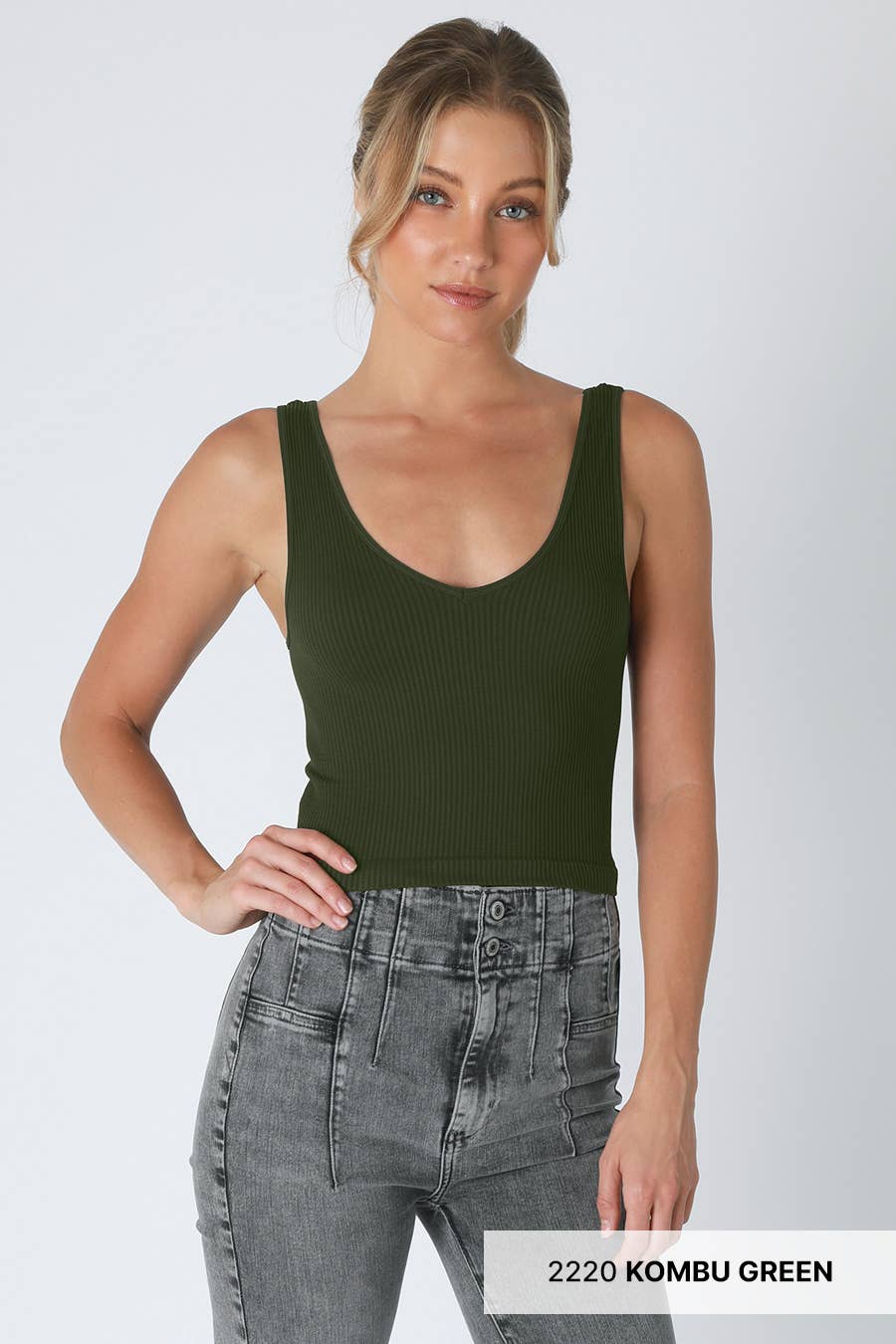 Reversible Ribbed Crop Top