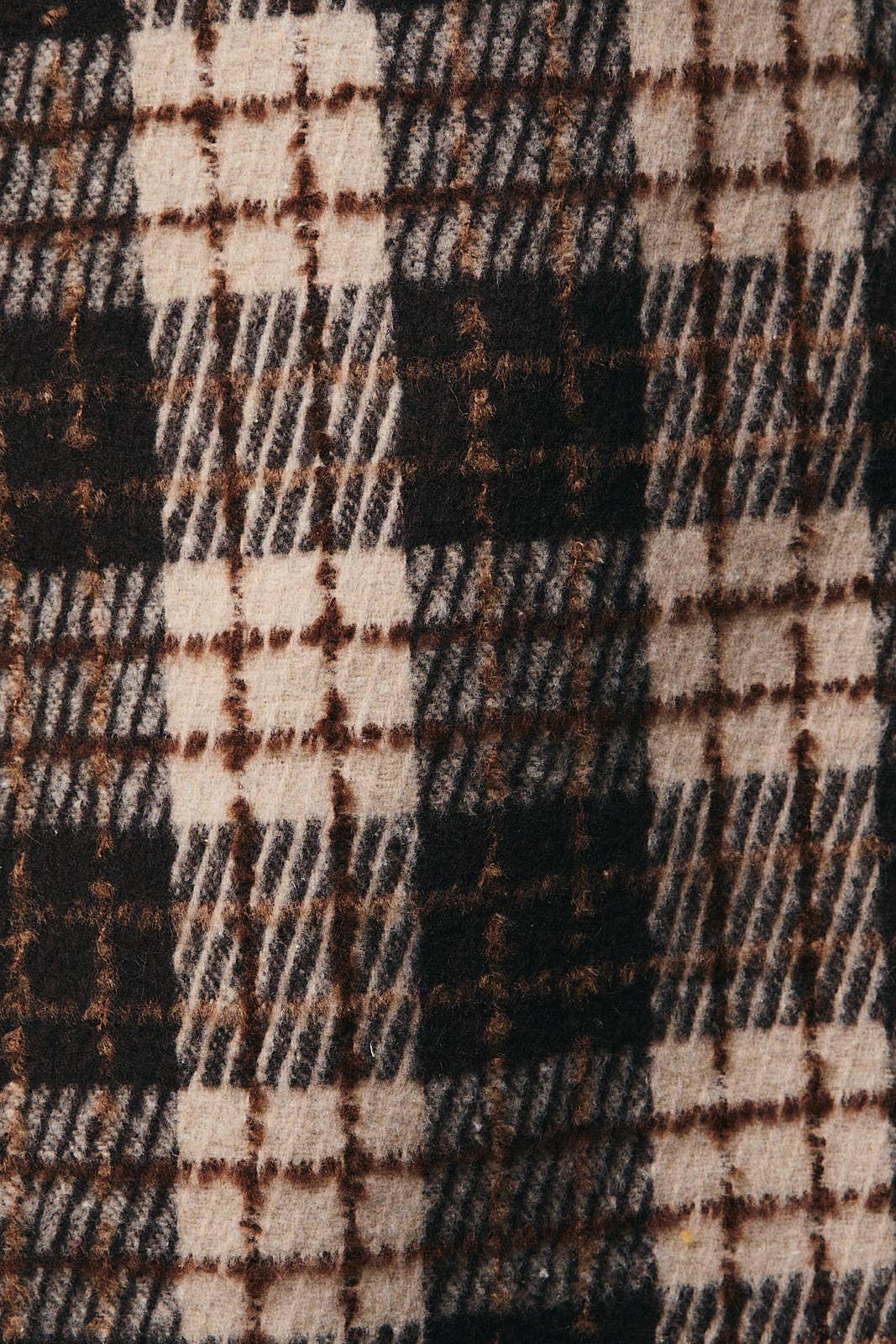 Woolen Plaid Mini Skirt