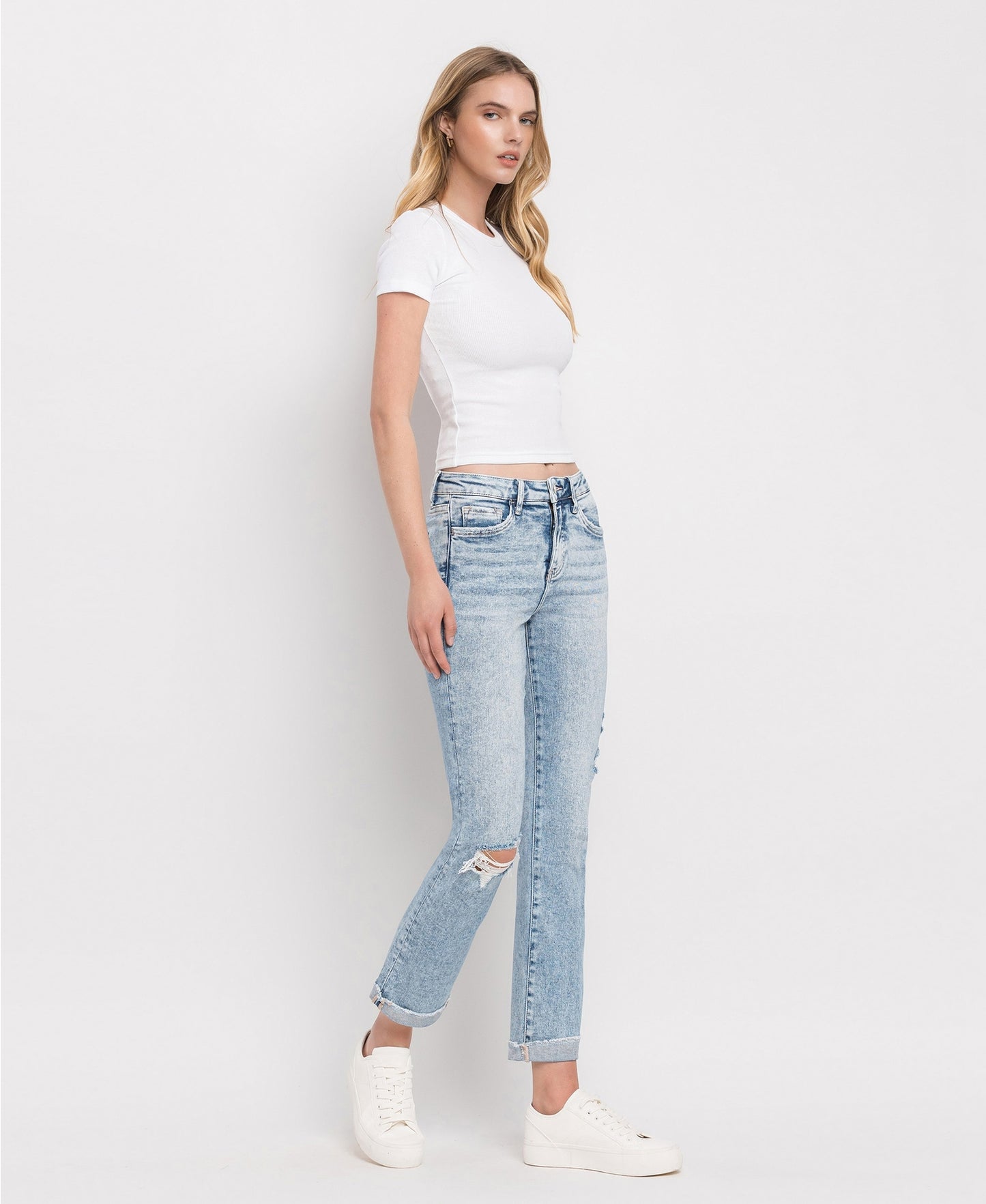 Lovervet | Tummy Control High Rise Slim Straight Jean