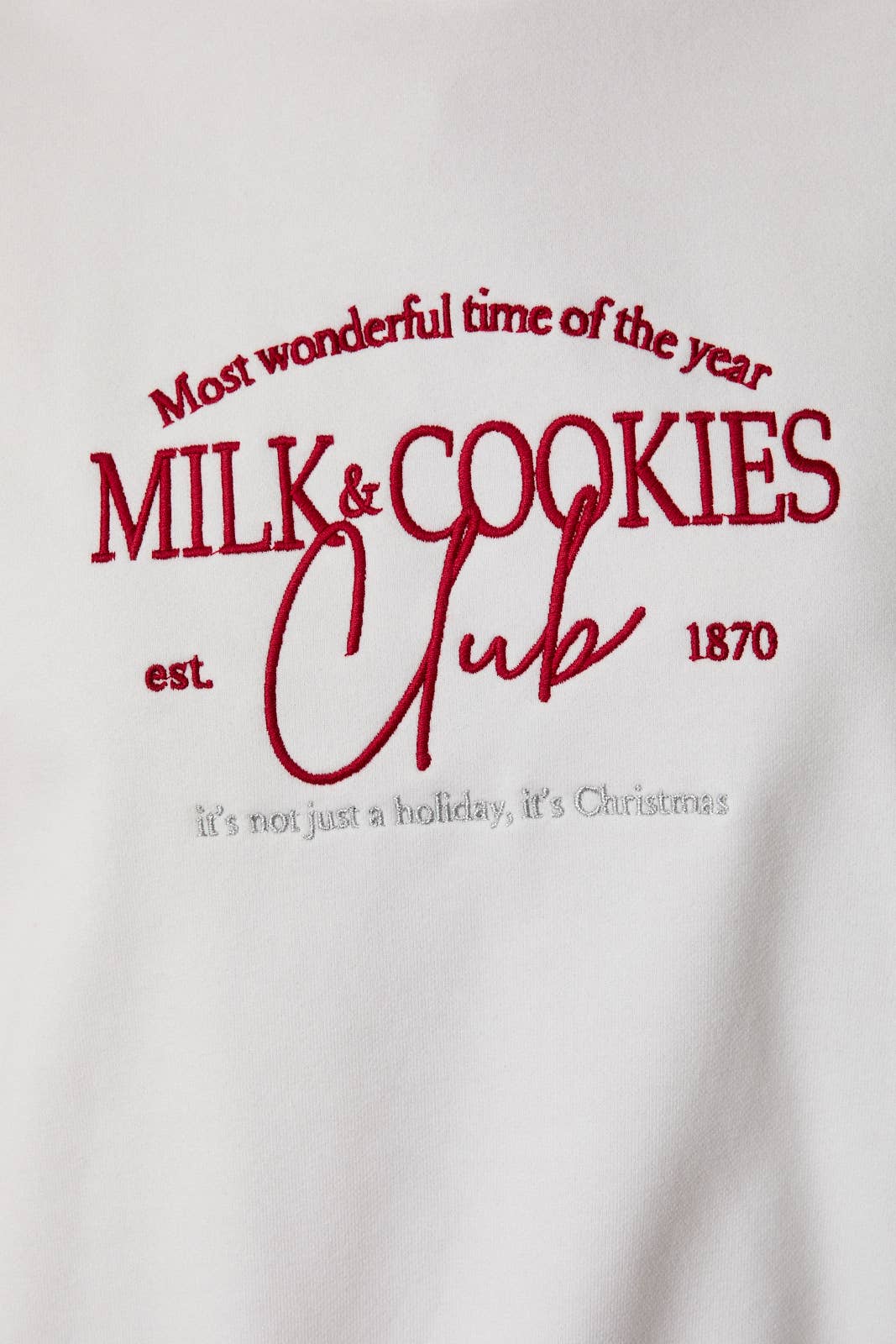 Milk & Cookies Embroidered Sweatshirt