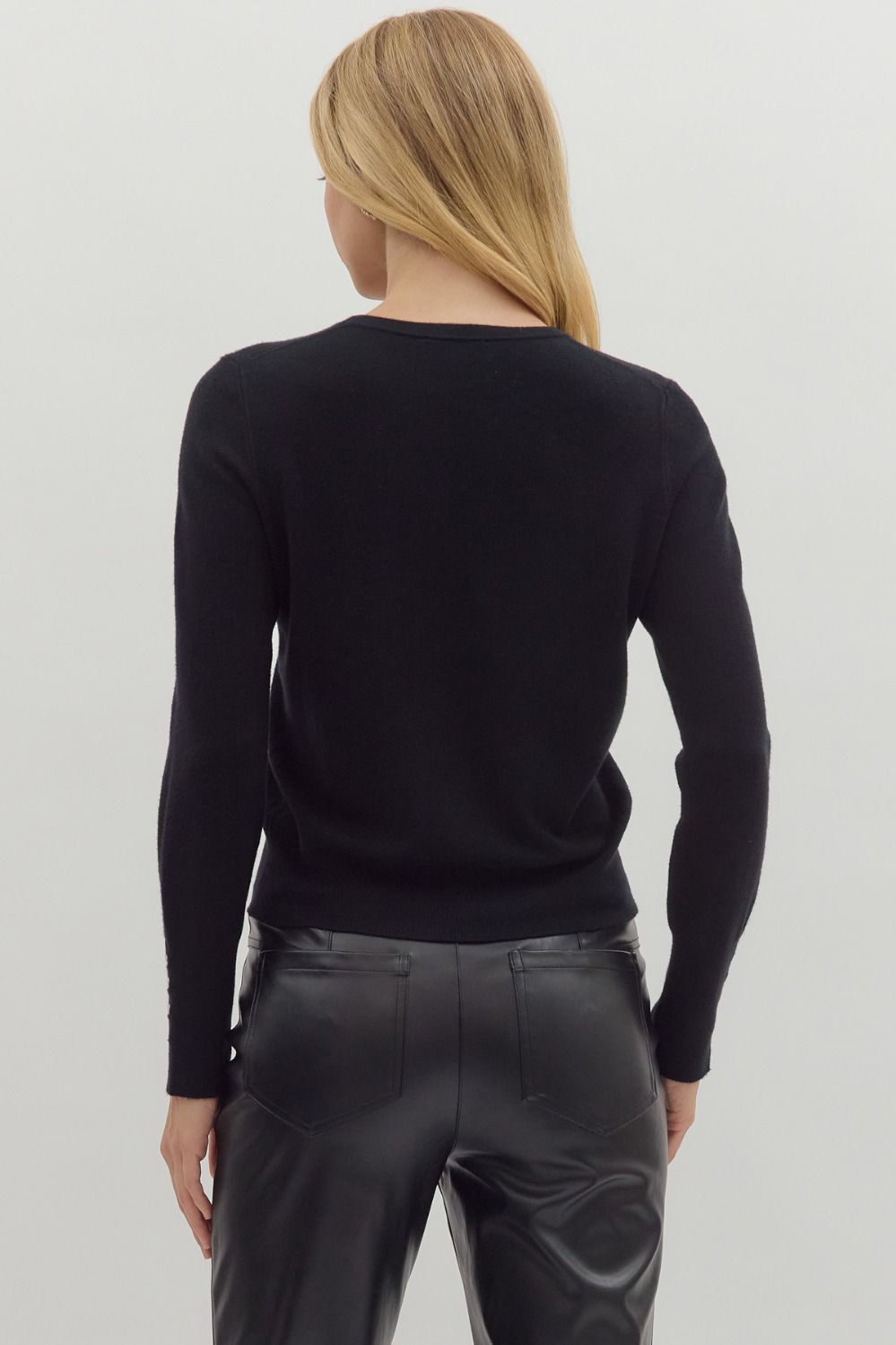 Entro | Button Detail Lightweight Sweater
