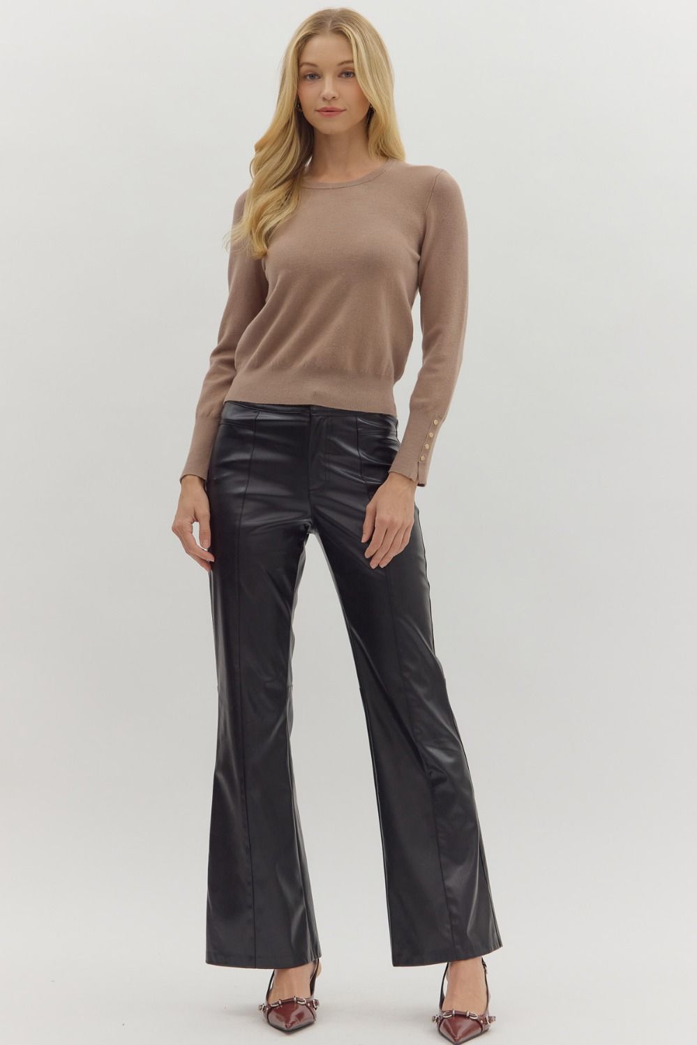 Entro | Button Detail Lightweight Sweater