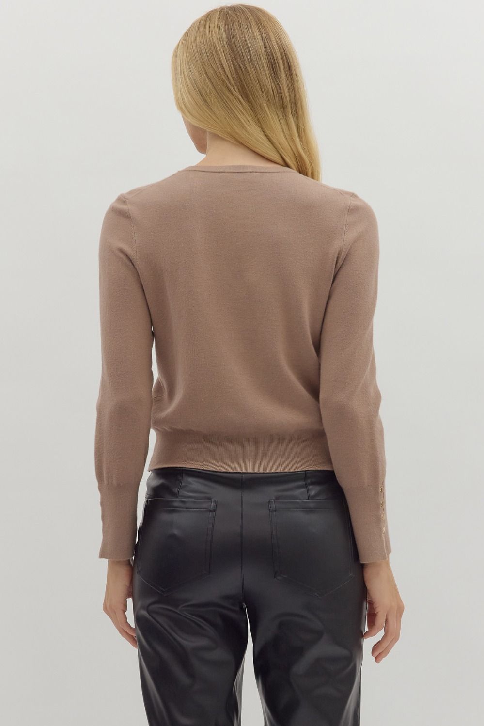 Entro | Button Detail Lightweight Sweater
