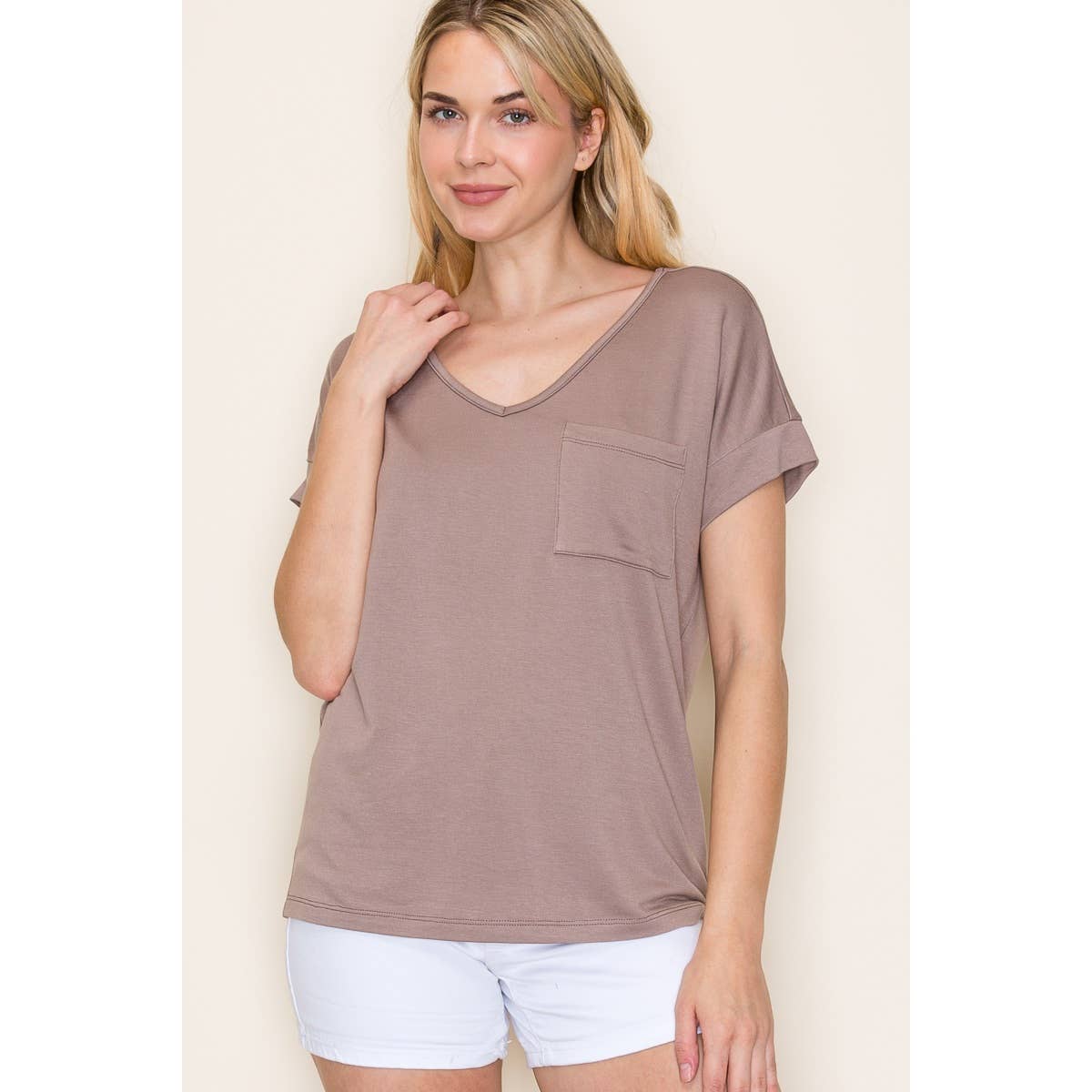 V-Neck Pocket Tee