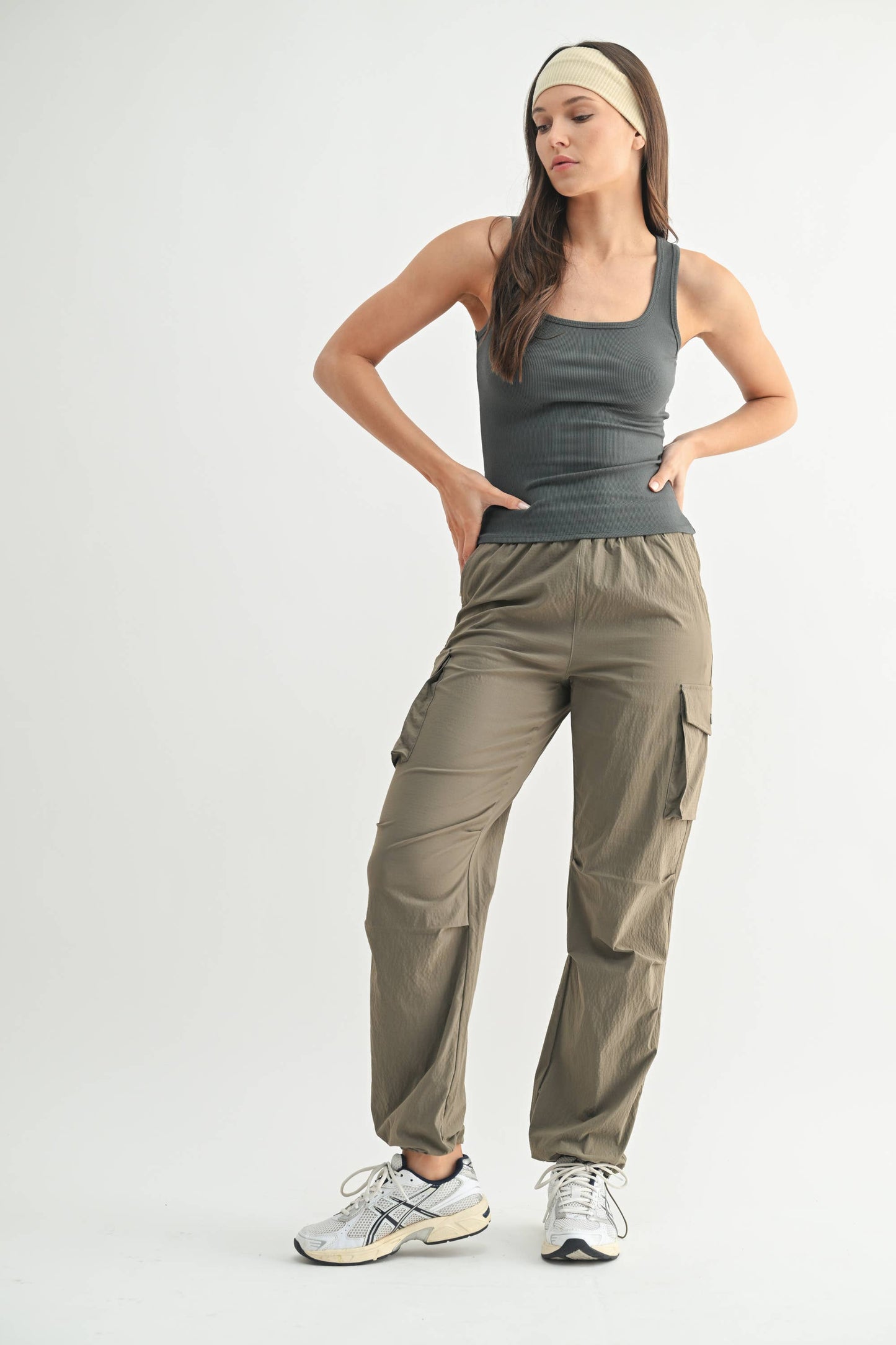 Mono B | Square Neck Ribbed Tank Top