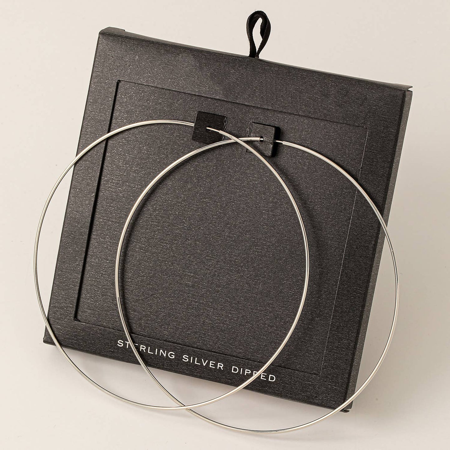 Large Thin Hoop Earrings