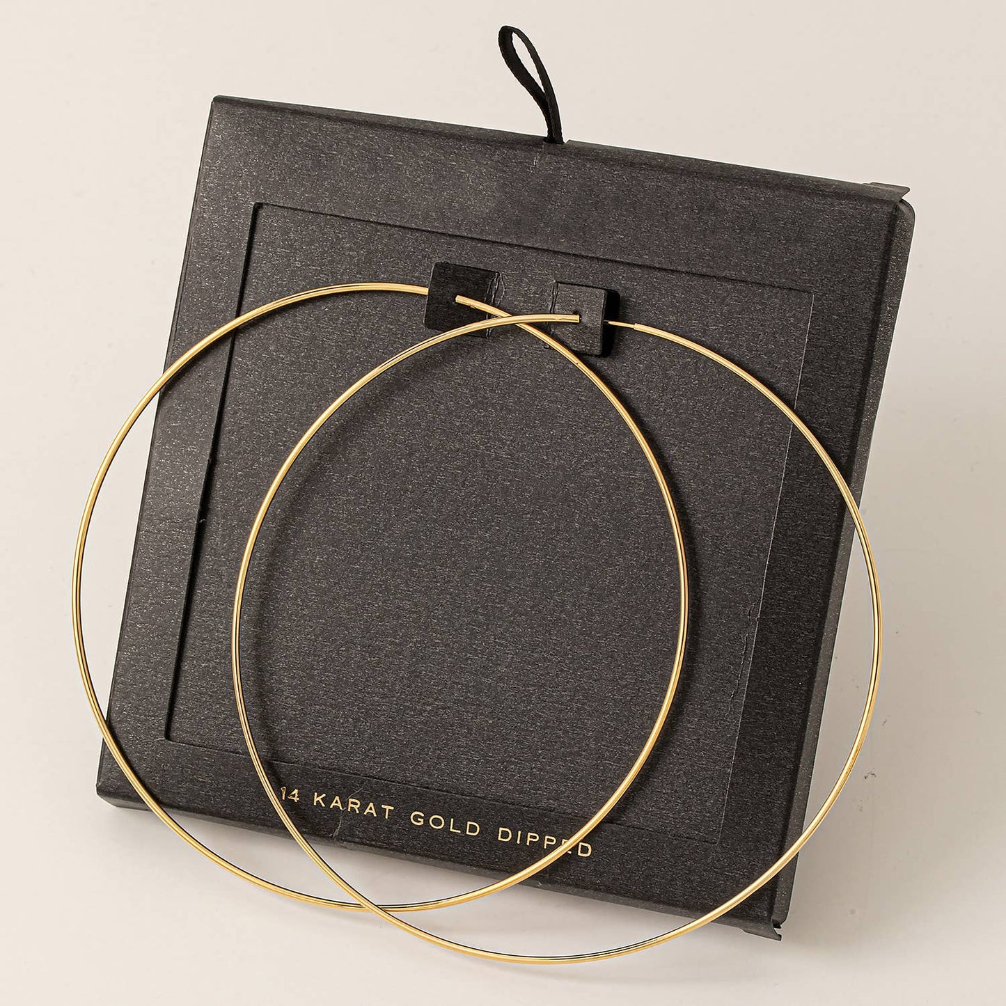Large Thin Hoop Earrings