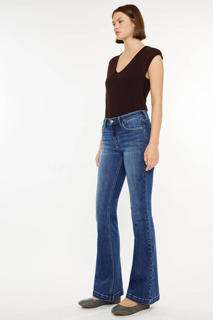 KanCan | Petite Mid Rise Flare Jeans