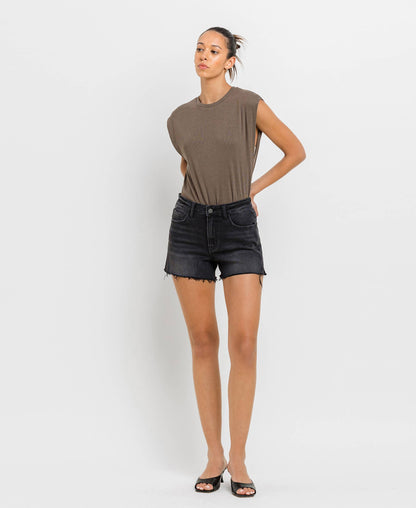 Vervet | High Rise Side Slit A Line Shorts