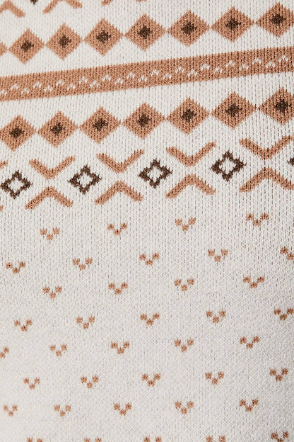 Cream Fitted Sweater