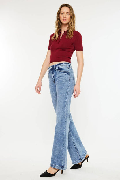 KanCan | High Rise Wide Leg Flare Jean