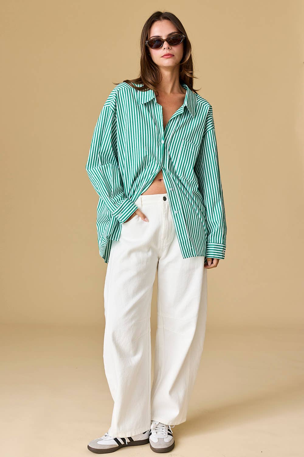 Luna Oversized Stripe Shirt