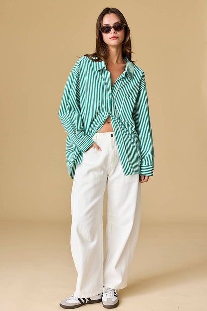 Luna Oversized Stripe Shirt