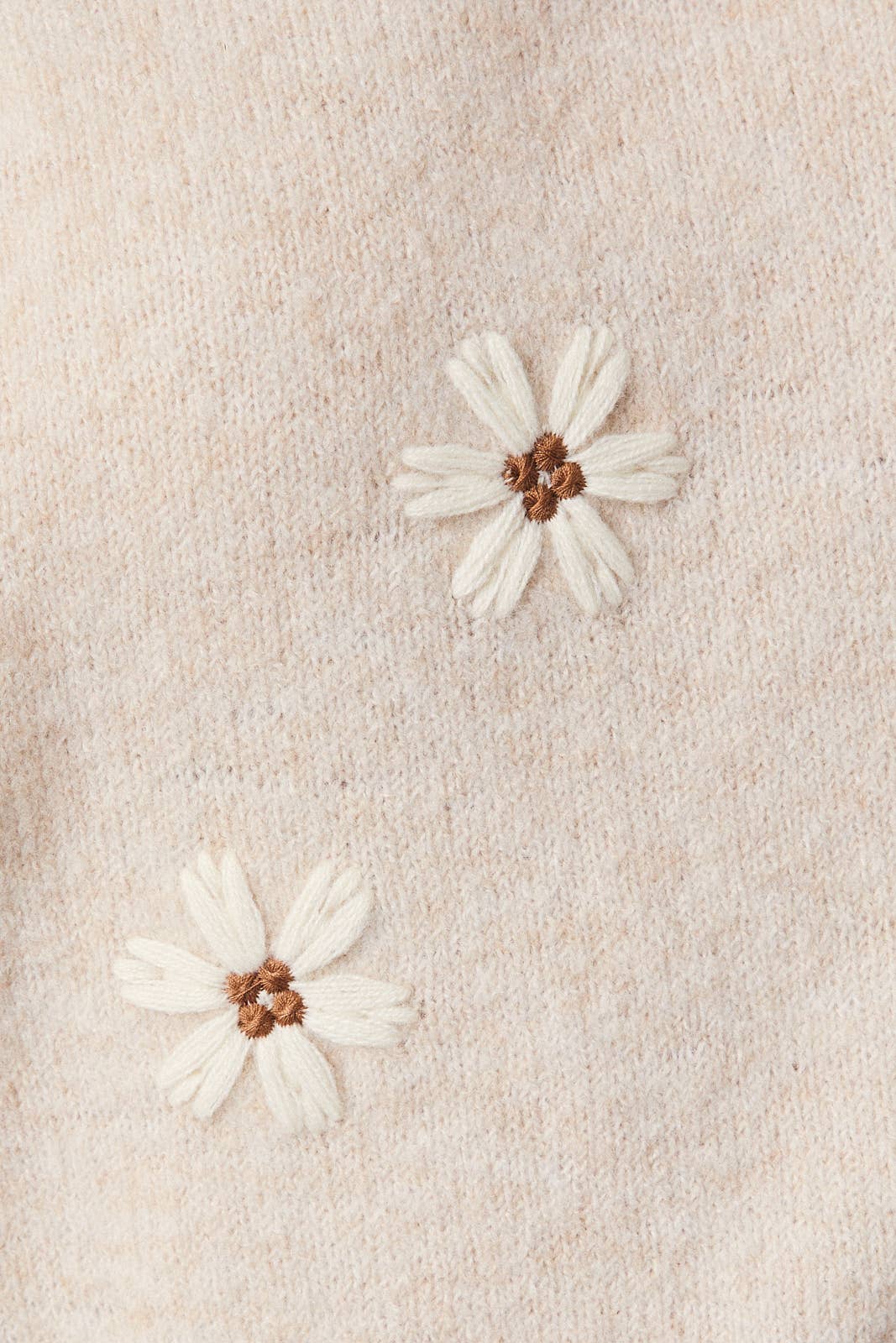 Flower Short Sleeve Sweater