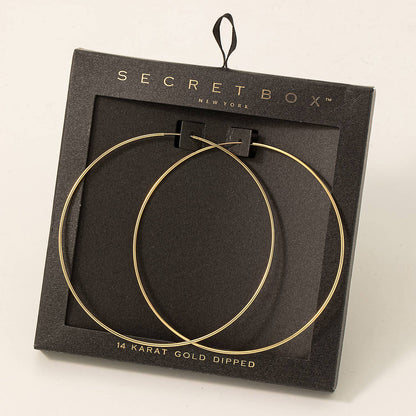 Oversized Skinny Hoop Earrings