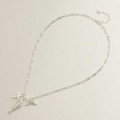 Faith Charm Trio Necklace
