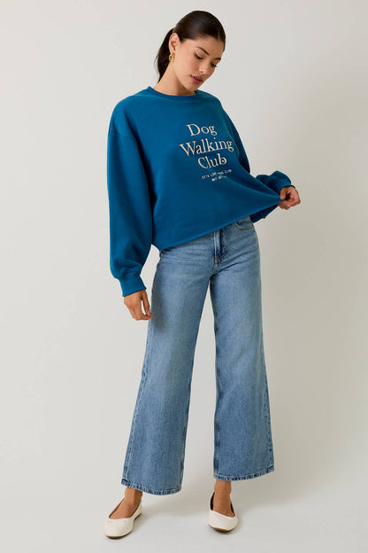 Dog Walking Club Embroidered Sweatshirt