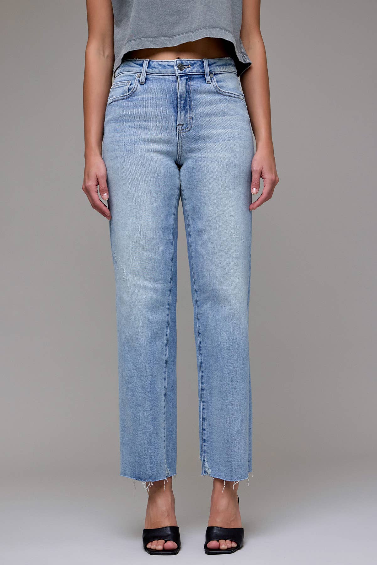 Hidden | Ella Light Wash High Rise Classic Straight