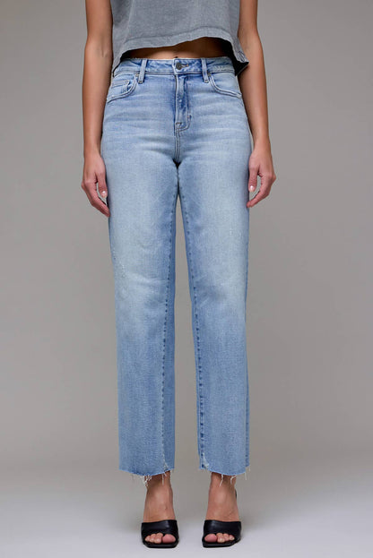 Hidden | Ella Light Wash High Rise Classic Straight