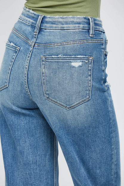 Mica | Festival Stretch Super High-Rise Wide Leg Jeans