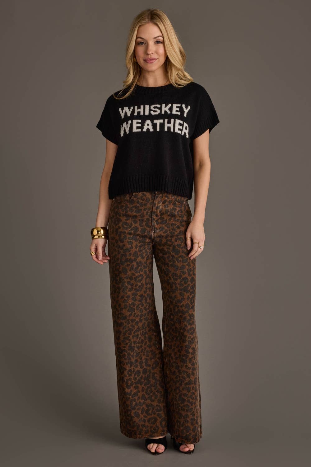 Whiskey Weather Short Sleeve Sweater