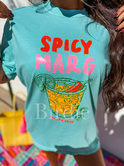 Spicy Marg Graphic Tee on Chalky Mint