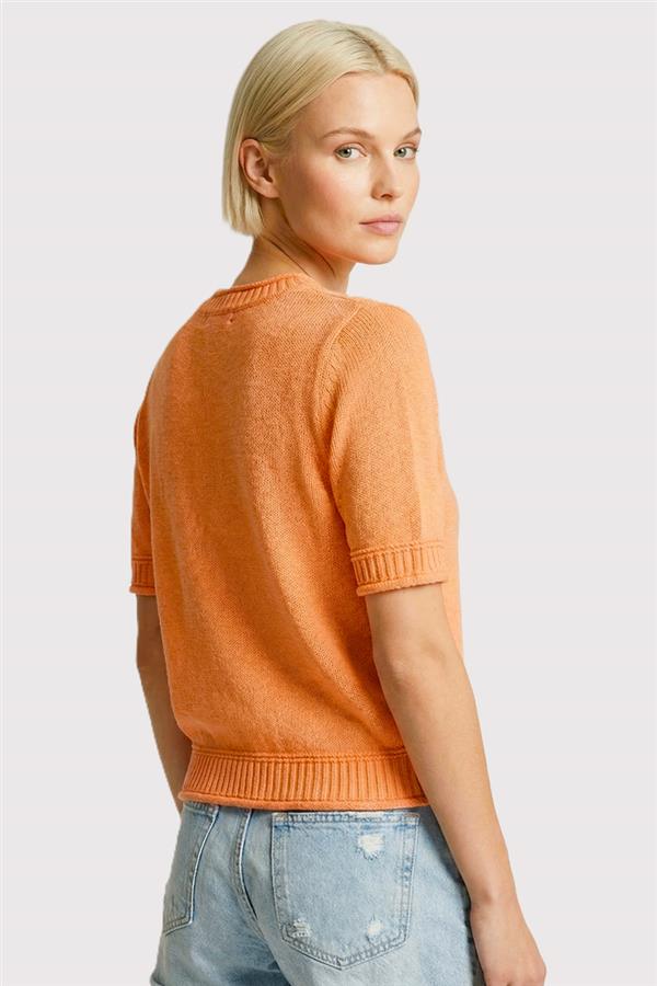 Staccato | Tangerine Short Sleeve Sweater