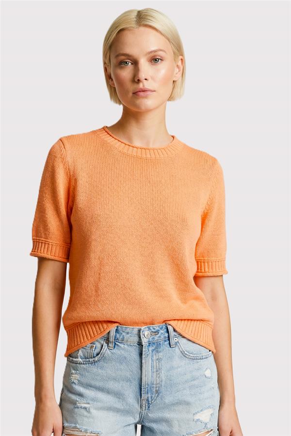 Staccato | Tangerine Short Sleeve Sweater