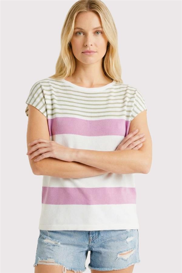 Staccato | Striped Color Block Top