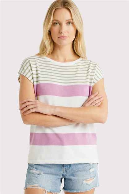 Staccato | Striped Color Block Top