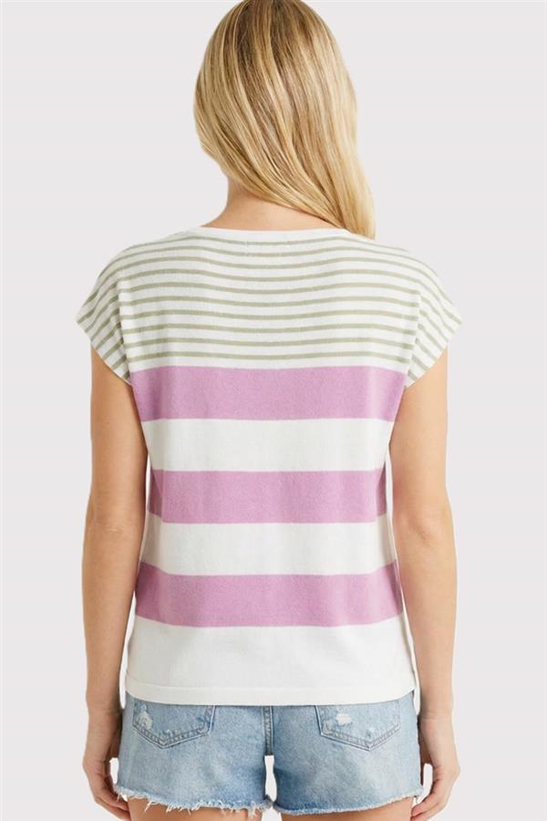 Staccato | Striped Color Block Top