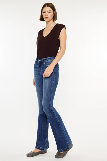 KanCan | Petite Mid Rise Flare Jeans