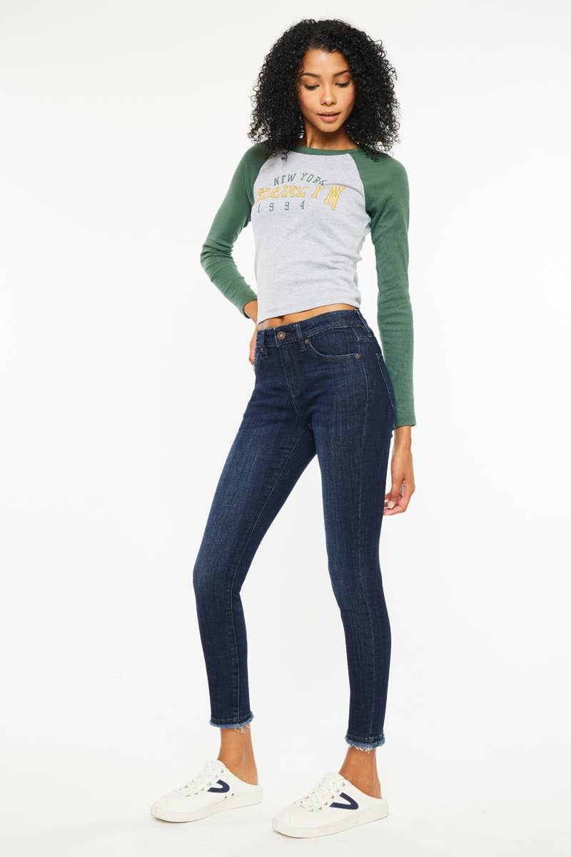 KanCan | Mid Rise Ankle Skinny Jean