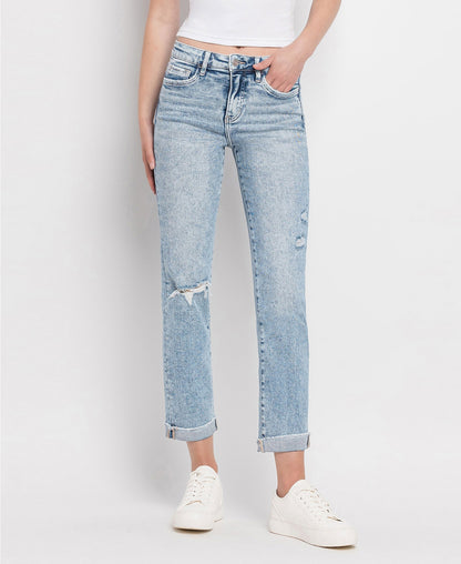 Lovervet | Tummy Control High Rise Slim Straight Jean