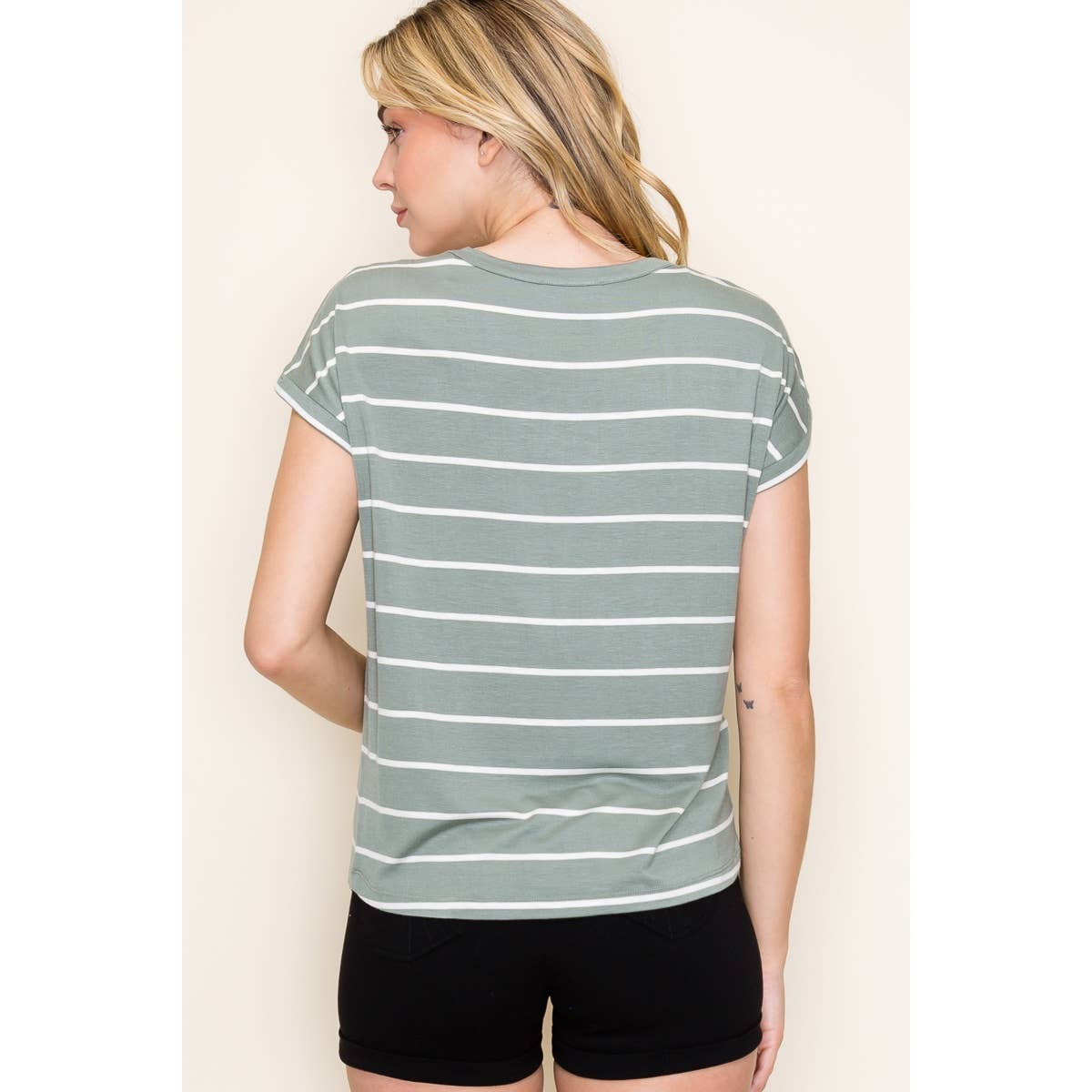 Striped Jersey Top