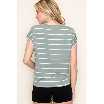 Striped Jersey Top