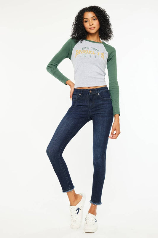 KanCan | Mid Rise Ankle Skinny Jean