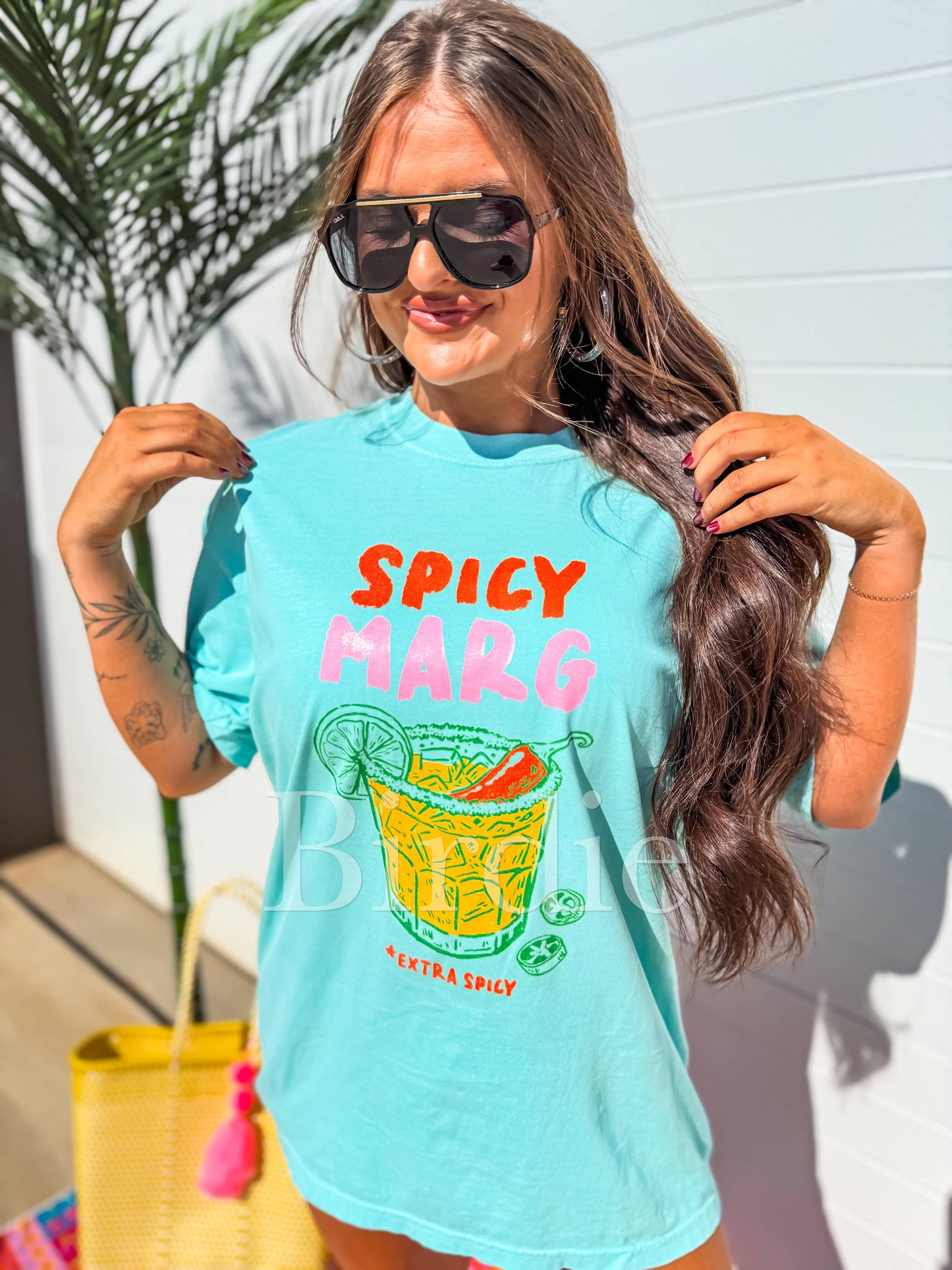 Spicy Marg Graphic Tee on Chalky Mint